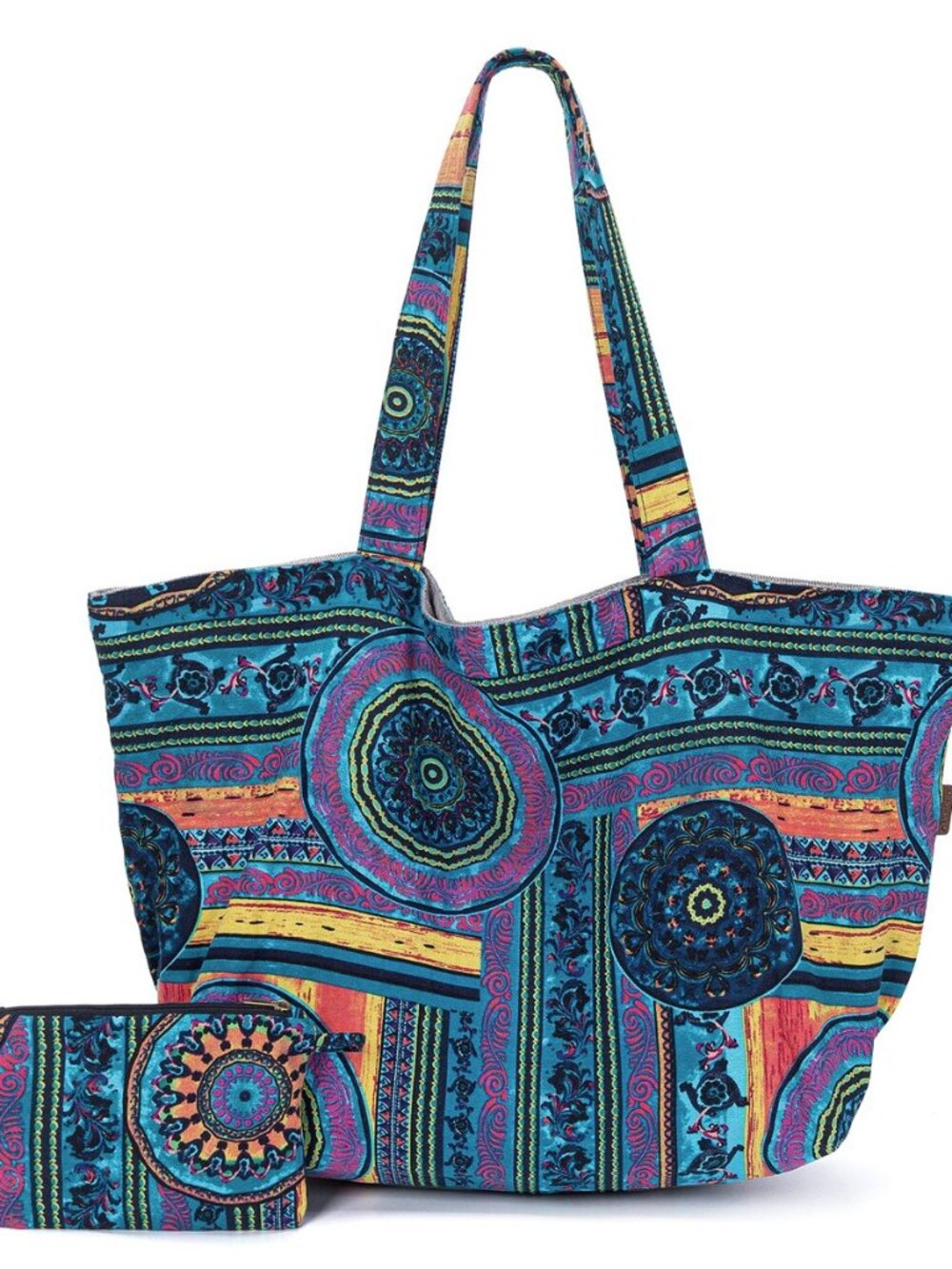 Women Hippie Tote Hand Bag Large Capacity Bohemian Bag Portable Tourist Shoulder